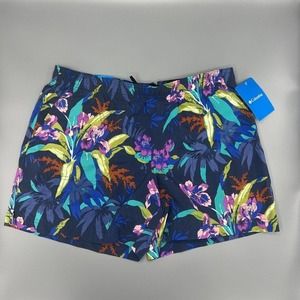 COLUMBIA Women’s Floral Unlined‎ Swim Trunks Board Shorts Size M MSRP 45